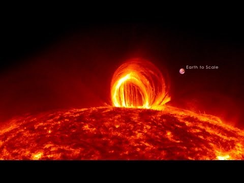 NASA | Fiery Looping Rain on the Sun