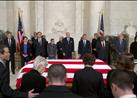 Justice Antonin Scalia's Casket At The Supreme Court