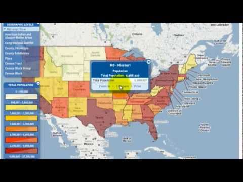 2010 Census Data Visualization: Interactive Population Map