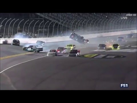 Nascar Trucks 2016 Daytona Finish Bell Huge Crash