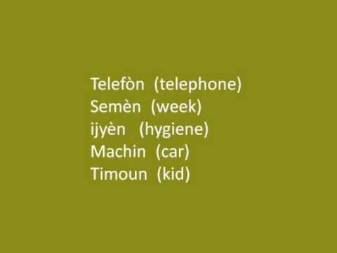 Haitian Creole 1: Pronunciation