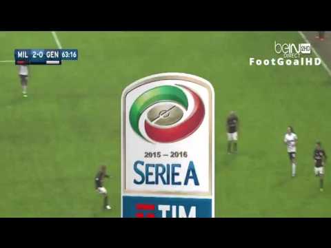 Keisuke Honda Amazing Goal ~ AC Milan vs Genoa 2-0 ~ 14/2/2016 [Serie A]