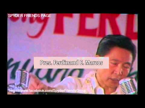 President Ferdinand E. Marcos. Speech