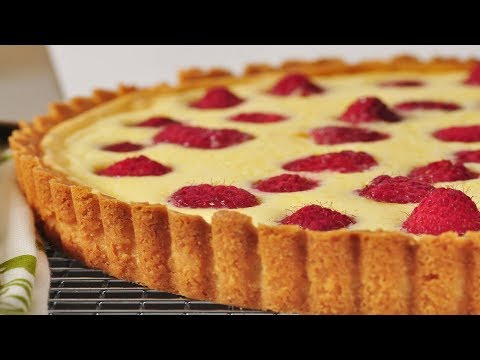 Raspberry Cream Cheese Tart Recipe Demonstration - Joyofbaking.com