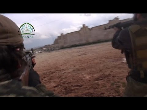 Syrian Civil War 2015 - Heavy Firefights During Fighting In The Battle For Aleppo