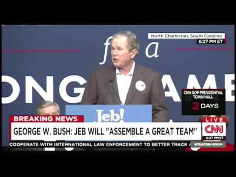 [Full Video] Jeb and George W. Bush Campaign Rally in Charleston, South Carolina