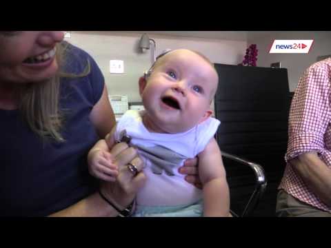 Watch the incredible moment a Cape Town baby hears for the first time