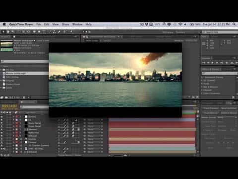 AE: Creating & Compositing a Meteor Strike