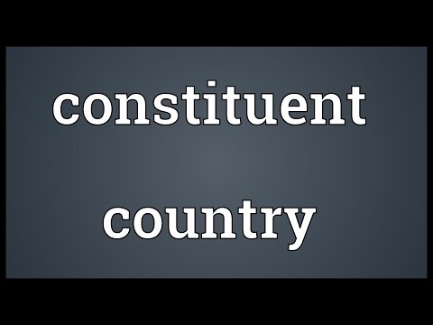 Constituent country Meaning