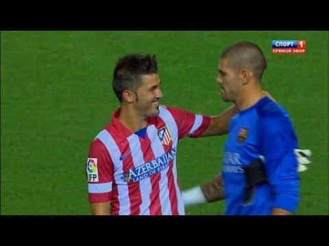 David Villa vs Barcelona (A) 13-14 720 HD - SuperCopa by Isco23i