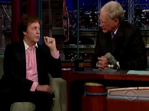 Paul Mccartney on David Letterman - Part 2 of 3