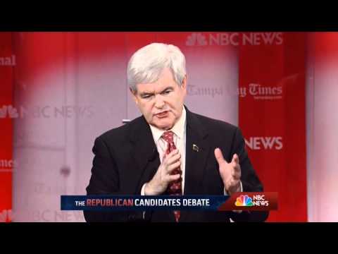 NBC News - Republican Candidates Debate @ University of S. Florida in Tampa, FL - January 23, 2012