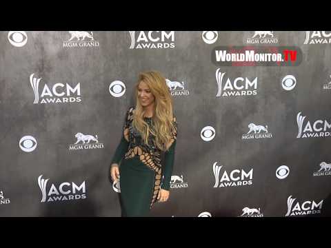 SHAKIRA Arrives at 49th Annual Academy Of Country Music Awards Redcarpet