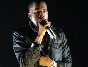 Kanye West performing at The O2 Arena on November 22, 2007 in London, England.