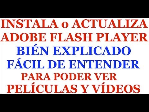 Instalar Descargar Actualizar Adobe Flash Player Windows Para Ver Películas Vídeos