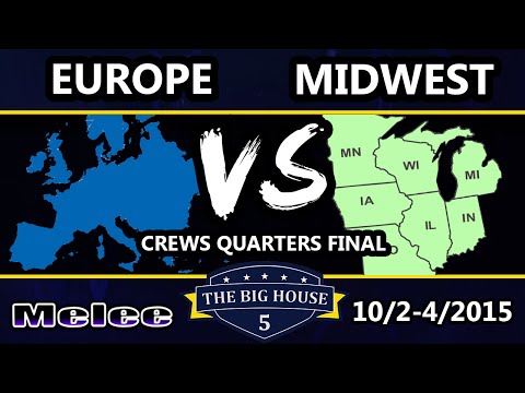 TBH5 - Europe Vs. Midwest - Crews Quarters Finals - SSBM - Smash Melee