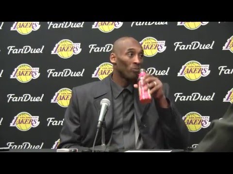 Kobe Bryant Postgame vs Bulls 02/21/2016