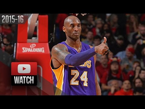 Kobe Bryant Full Highlights at Bulls (2016.02.21) - 22 Pts, Last Game in Chicago!