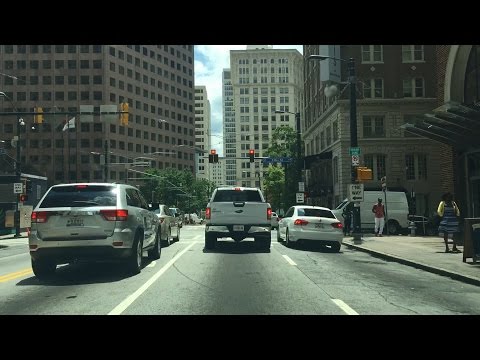 Driving Downtown - Atlanta Georgia USA