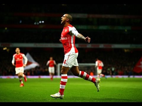 Arsenal vs Leicester City 2-1 All Highlights Goals (Vardy, Welbeck Goles) Premier League 14/2/2016