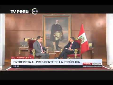 Primera entrevista al Presidente Ollanta Humala en el 2016 [1/4]