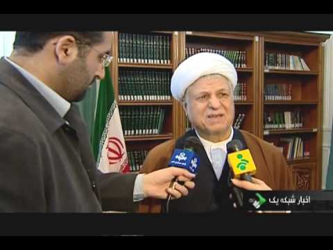 Akbar Hashemi Rafsanjani just before 22 Bahman