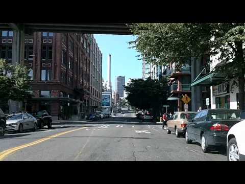 Tour of Seattle: Downtown, WA-99, Floating Bridge, out to Bellevue