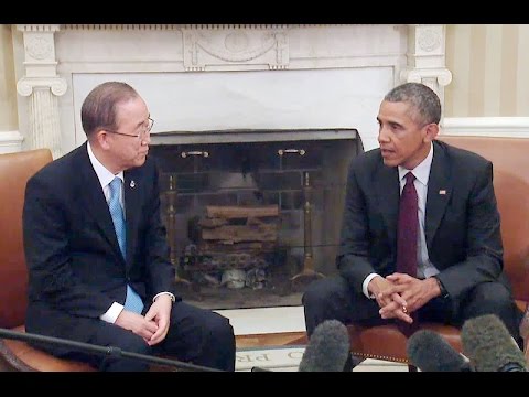 President Obama Meets with U.N. Secretary-General Ban Ki-moon