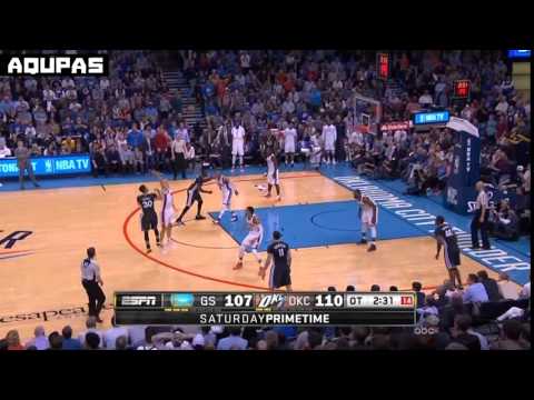 Stephen Curry Clutch 3-Pointer in OT - WARRIORS vs THUNDER - FEB 27, 2016 | 2015-16 NBA SEASON