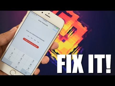 Forgot Restrictions Passcode Recover Quickly - iOS 9 8 7 6 and 5 (iPhone, iPod & iPad)