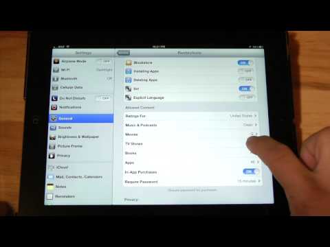 How to set up Child Restrictions on iPad