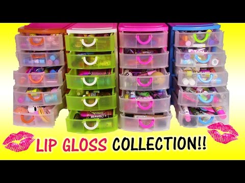 My Lip Gloss COLLECTION Part 1! LIP GLOSS LIP BALM CHAPSTICK HAUL! BubblePop Kids FUN