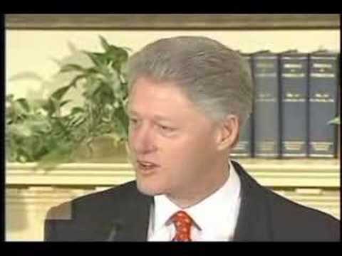 President Bill Clinton - Response to Lewinsky Allegations