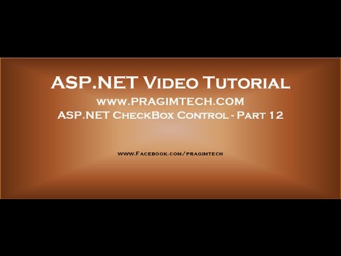 ASP NET CheckBox Control   Part 12