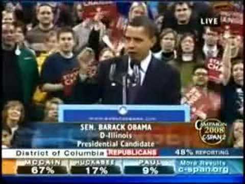 Barack Obama: Potomac Primary Night