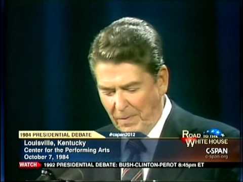 1984 1st PRESIDENTIAL DEBATE: REAGAN VS MONDALE (FULL)