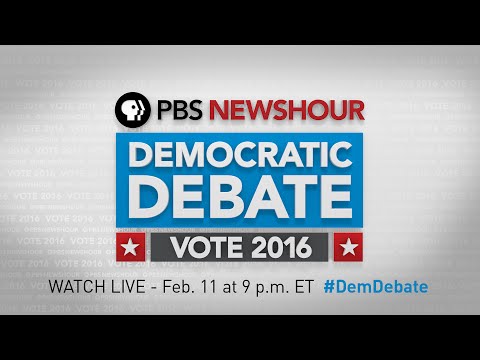 PBS NewsHour Democratic Debate