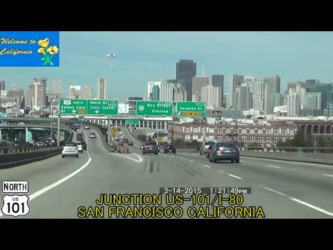 Los Angeles CA to San Francisco CA US-101 2015 HD