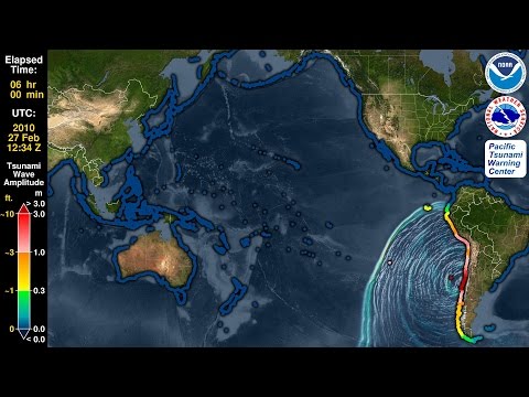 Tsunami Forecast Model Animation: Chile 2010