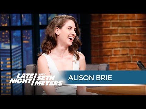 Alison Brie Accidentally Peed on Her Vintage Mad Men Undergarments - Late Night with Seth Meyers