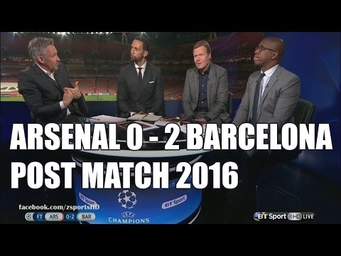 Arsenal vs Barcelona 0-2 Post Match Analysis Pundits on Messi, Neymar And Suarez 2016