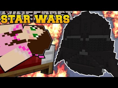 Minecraft: BURNING STAR WARS (DARTH VADER, LIGHTSABER, & BB-8!) Mini-Game