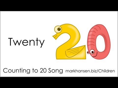 Counting Songs 1-20 for Children Numbers to Song Kindergarten Kids Toddlers Animal Number 1234