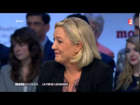 VIDEO - Affaire Léonarda - Marine Le Pen FN Mots croisés 211013