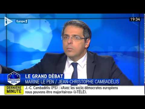 Débat Marine Le Pen FN  - Jean Christophe Cambadelis PS