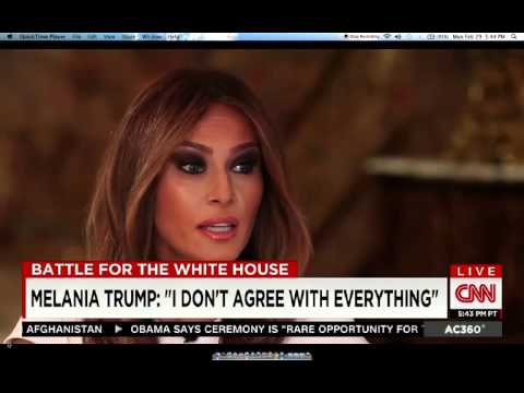 Melania Trump Interview CNN - Anderson Cooper 2/29/16