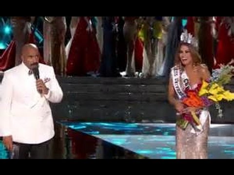 Steve Harvey Crowns Colombia wrong Miss Universe 2015 Breaking News December 21 2015