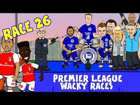 🚦RACE 26🚦 Premier League Wacky Races! (Arsenal 2-1 Leicester City Highlights)