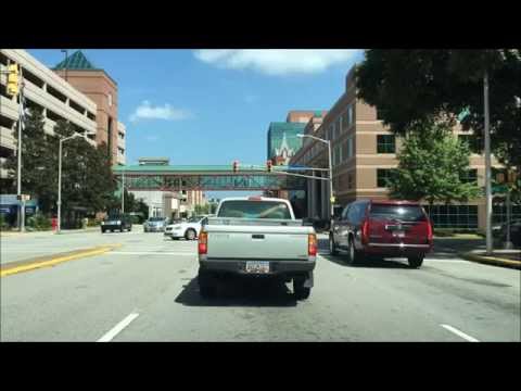 Driving Downtown - Columbia South Carolina USA