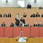 The press gallery in the Senate chamber.
Auspic